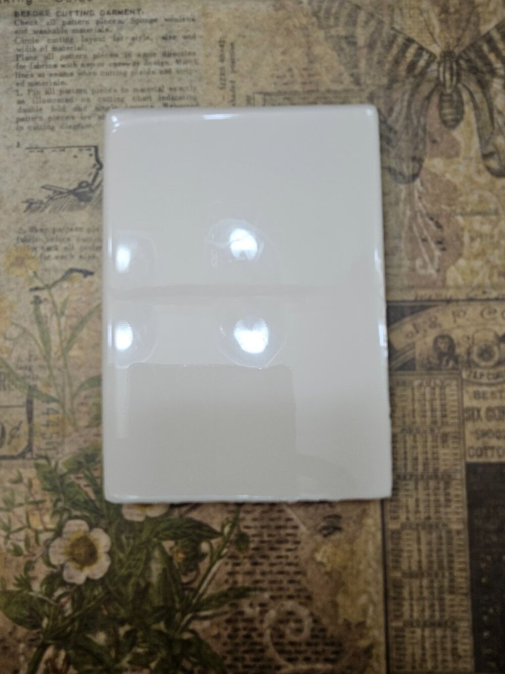 Cranes and floral medallion silicone mold - Picture 11 of 12